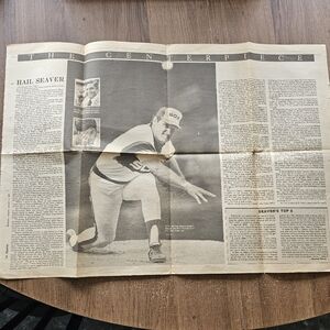 AP Photo Tom Seaver Chicago White Sox‎ Newspaper Centerpiece 19th Season MLB
